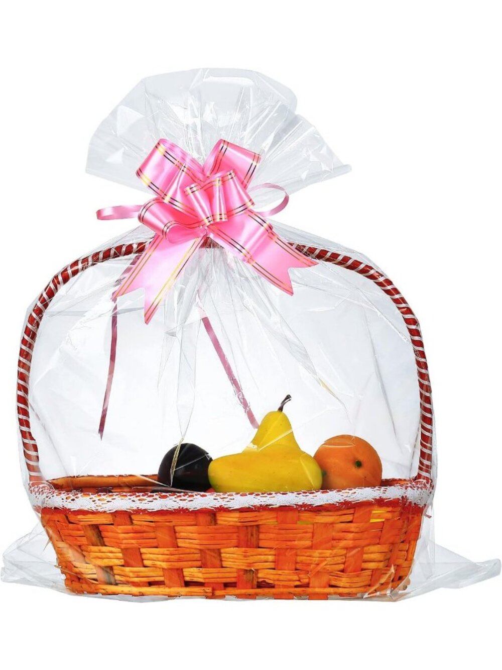 Extra-Large Clear Cellophane Bags 24"x30" - 200 Pack Gift Basket Wraps & Crafts